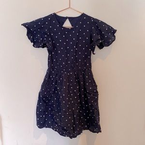 TUCKER + TATE Kids Navy white heart Short sleeve Romper